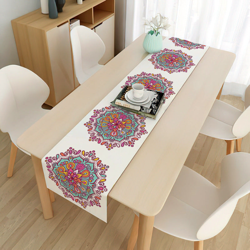 Home Muslim Ramadan Decorative Cloth Table Flag - Golden Treasures  # #