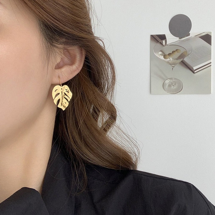 Retro Hong Kong Style Elegant Ear Studs Niche High Sense - Golden Treasures  # #