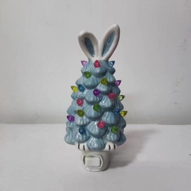 Easter Bunny Shape Tree Decorations Spring Easter Bunny Glow Ornaments Easter Bunny Tree