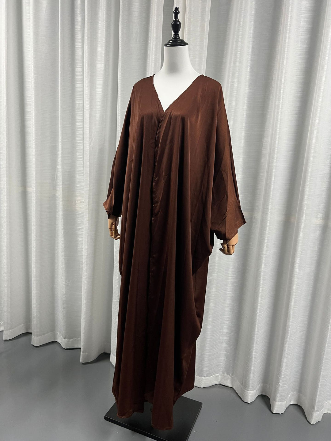 Women's Fashion Modest Satin Robe - Golden Treasures 