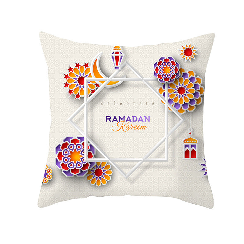 Muslim Halal Ramadan Eid Mubarak Home Decor Pillowcase - Golden Treasures  # #