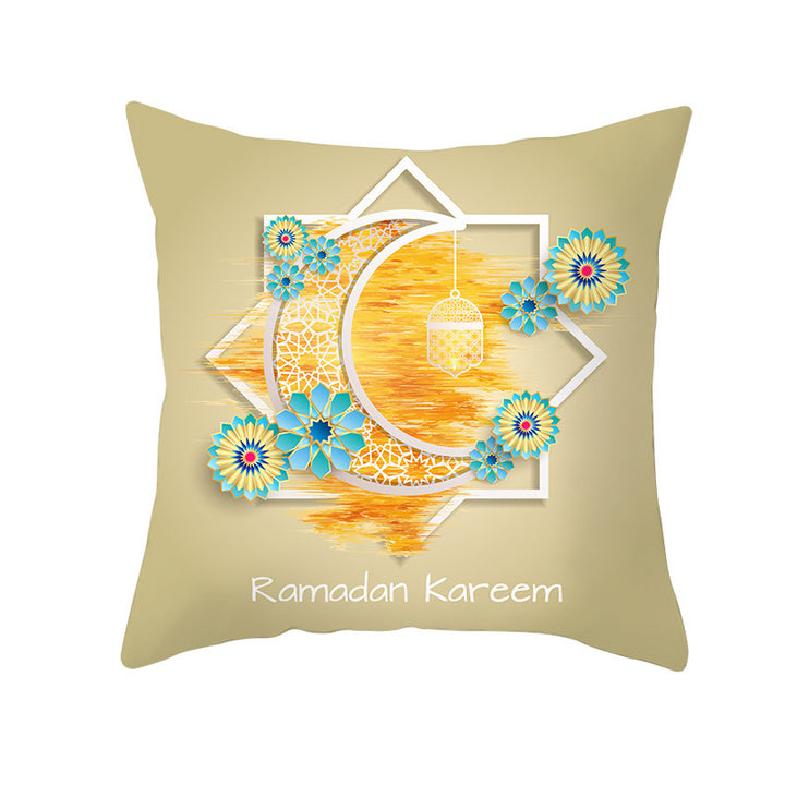 Muslim Halal Ramadan Eid Mubarak Home Decor Pillowcase - Golden Treasures  # #