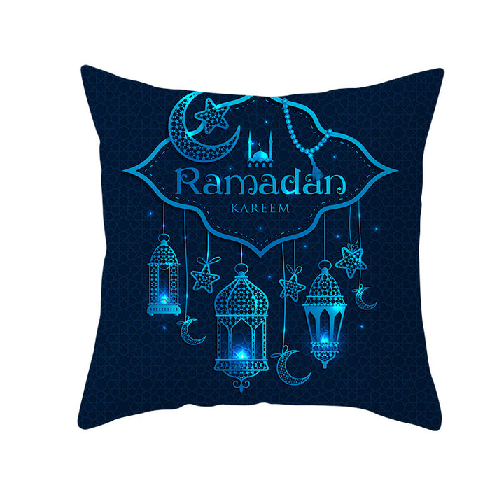 Muslim Halal Ramadan Eid Mubarak Home Decor Pillowcase - Golden Treasures 