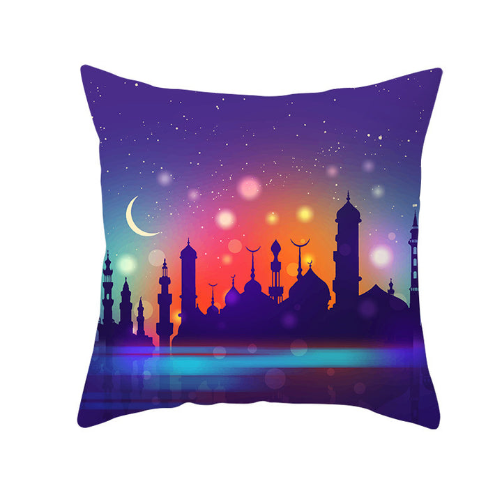 Muslim Halal Ramadan Eid Mubarak Home Decor Pillowcase - Golden Treasures 