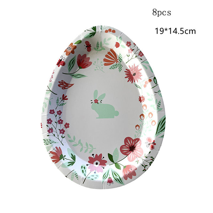 Easter Rabbit Paper Plate And Cups Eggs Easter Party Supplies Easter Gift