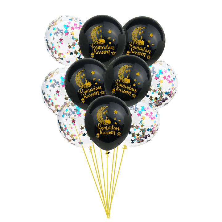 Eid Mubarak Balloon Ramadan Decorations - Golden Treasures  # #