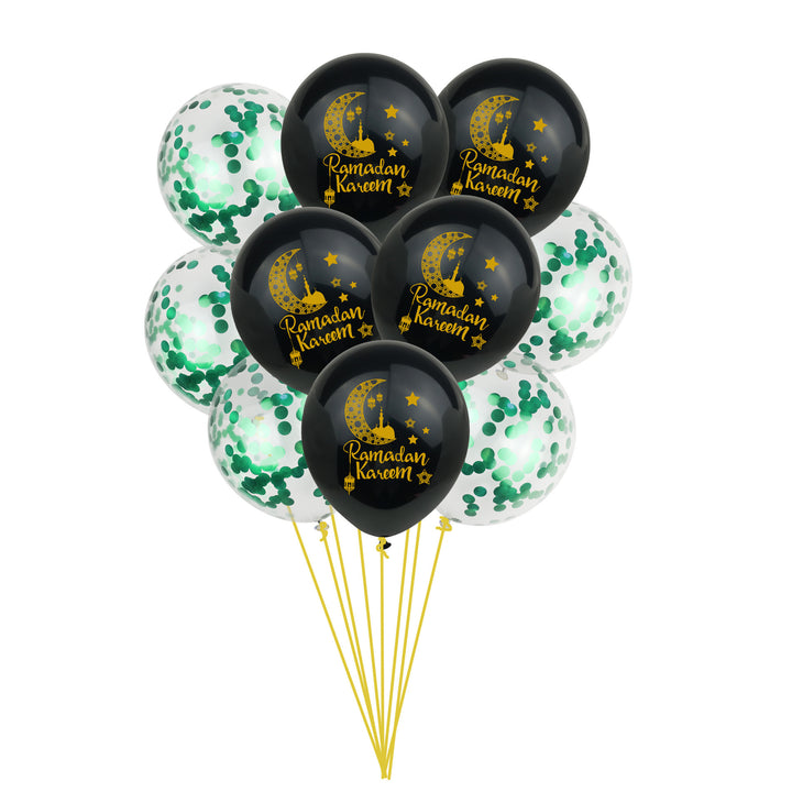 Eid Mubarak Balloon Ramadan Decorations - Golden Treasures  # #