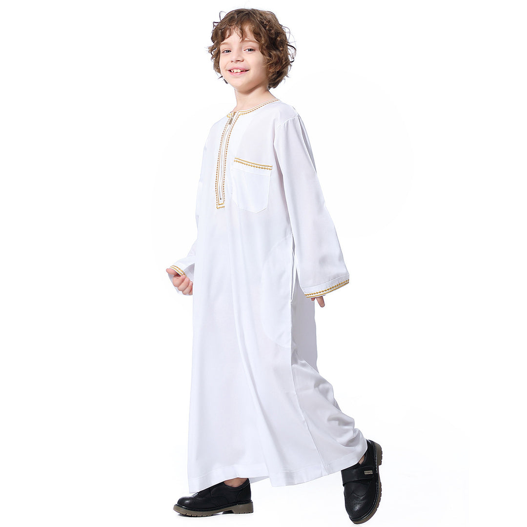 Muslim Modest Teen Boy Robe - Golden Treasures 