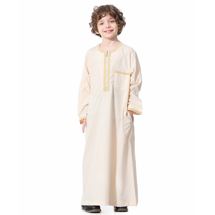 Muslim Modest Teen Boy Robe - Golden Treasures 