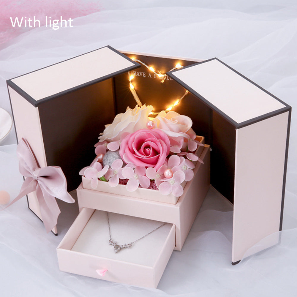 Pink Lamp Gift Box Valentine's Day Creative Gift - Golden Treasures  # #