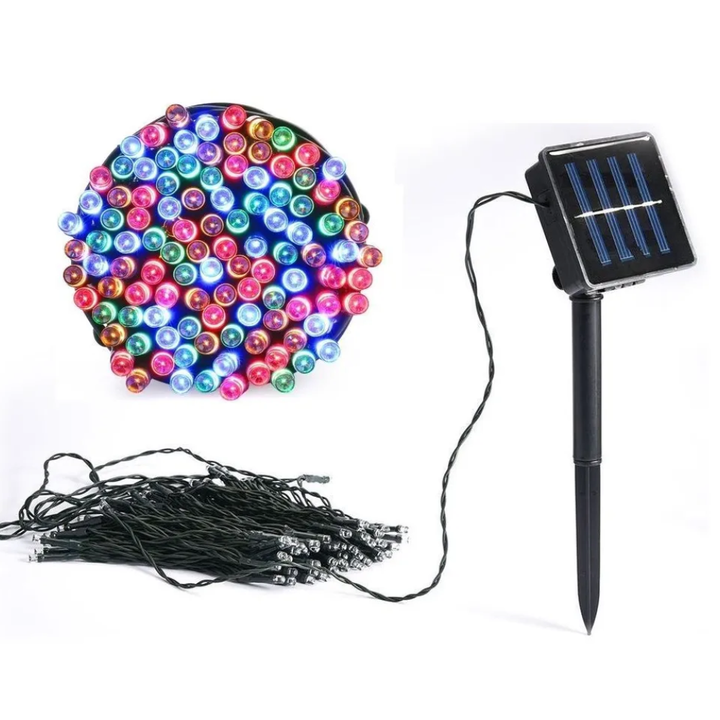 Solar Fairy String Lights 100/200/500 LED Outdoor Garden Christmas Party Decor