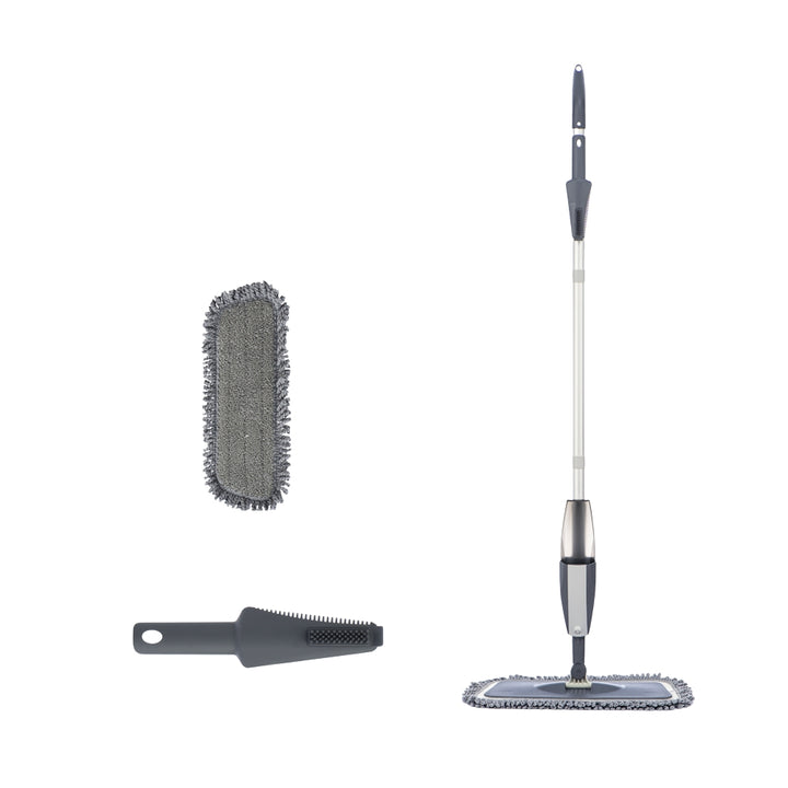 Magic Spray Mop with Reusable Microfiber Pads 360 Degree Handle