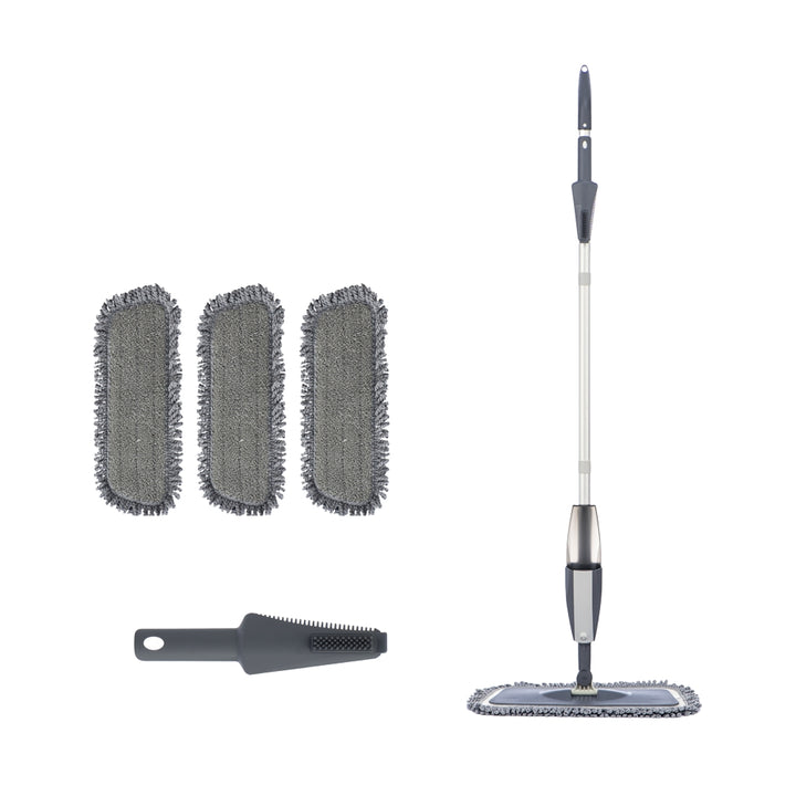 Magic Spray Mop with Reusable Microfiber Pads 360 Degree Handle