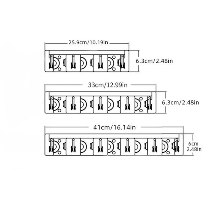 Multi Functional Wall Mounted Mop Holder