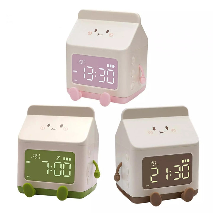 Milk Box Digital Alarm Clock