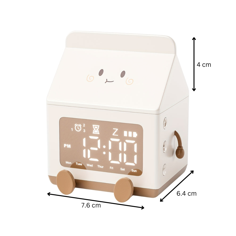 Milk Box Digital Alarm Clock