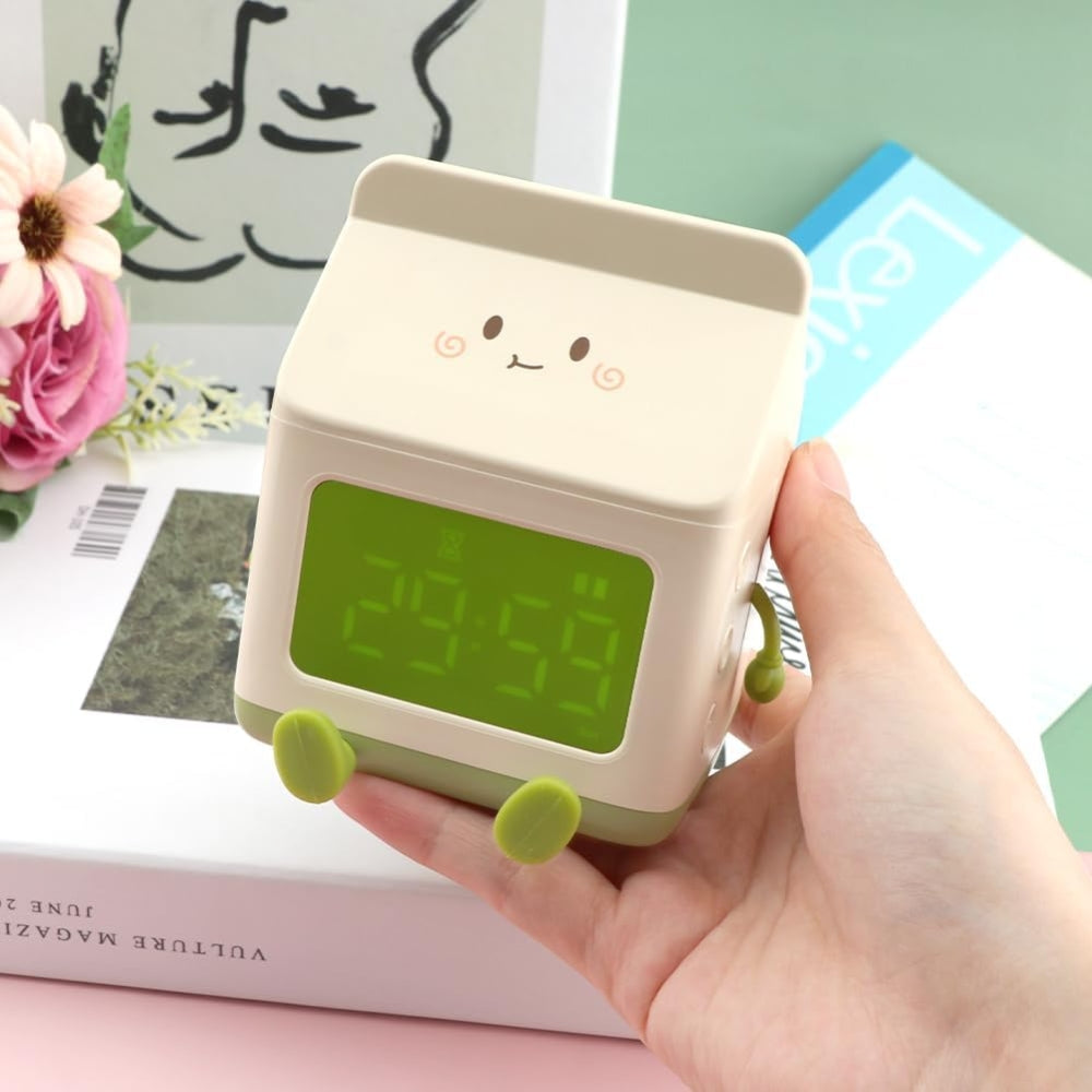 Milk Box Digital Alarm Clock