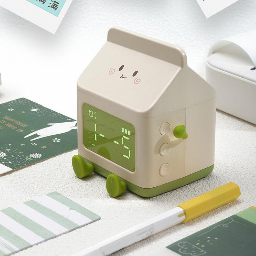 Milk Box Digital Alarm Clock