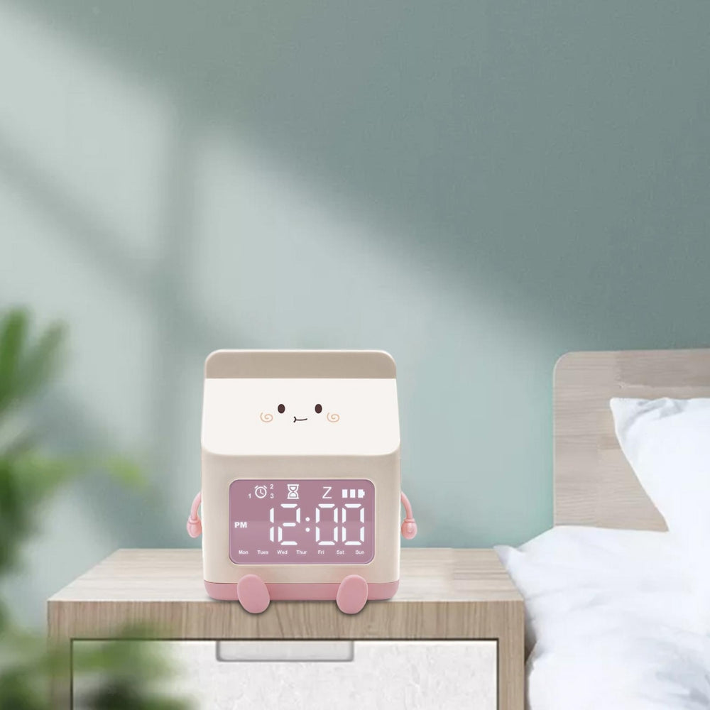 Milk Box Digital Alarm Clock