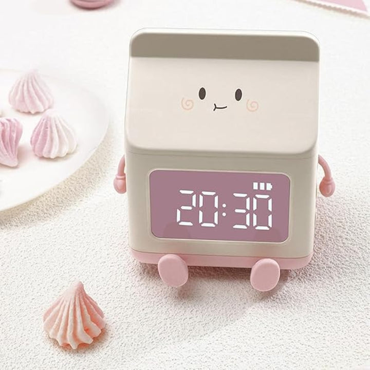 Milk Box Digital Alarm Clock