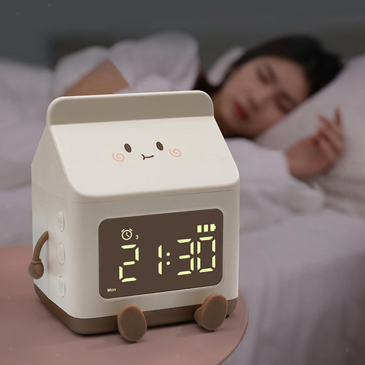 Milk Box Digital Alarm Clock