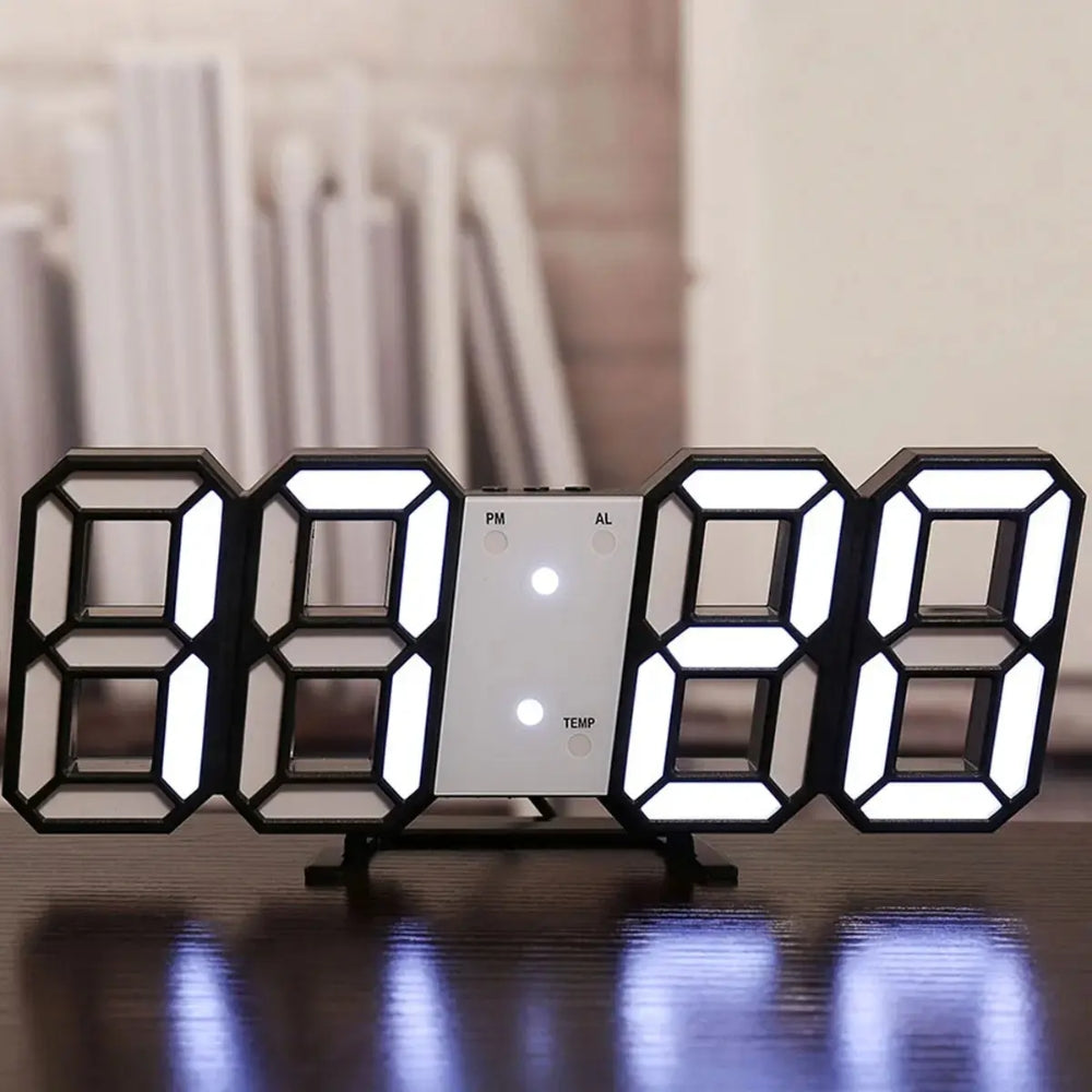 Adjustable 3D LED Digital Wall Clock