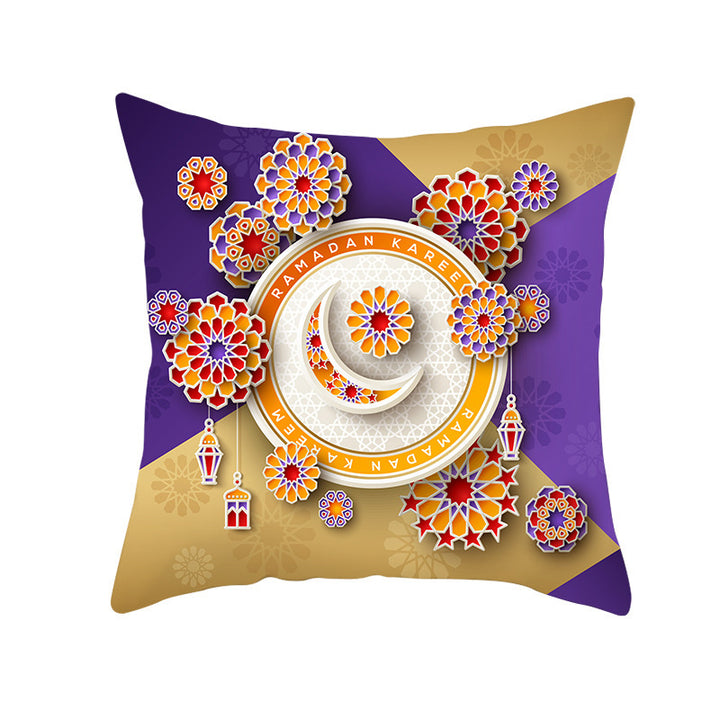 Muslim Halal Ramadan Eid Mubarak Home Decor Pillowcase - Golden Treasures  # #