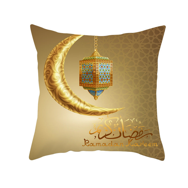 Muslim Halal Ramadan Eid Mubarak Home Decor Pillowcase - Golden Treasures  # #