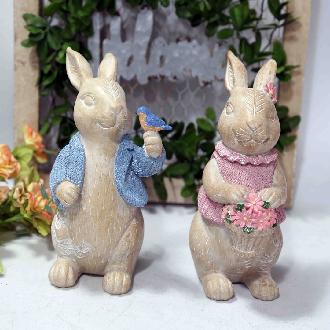 Easter European-style Home Resin Easter Rabbit