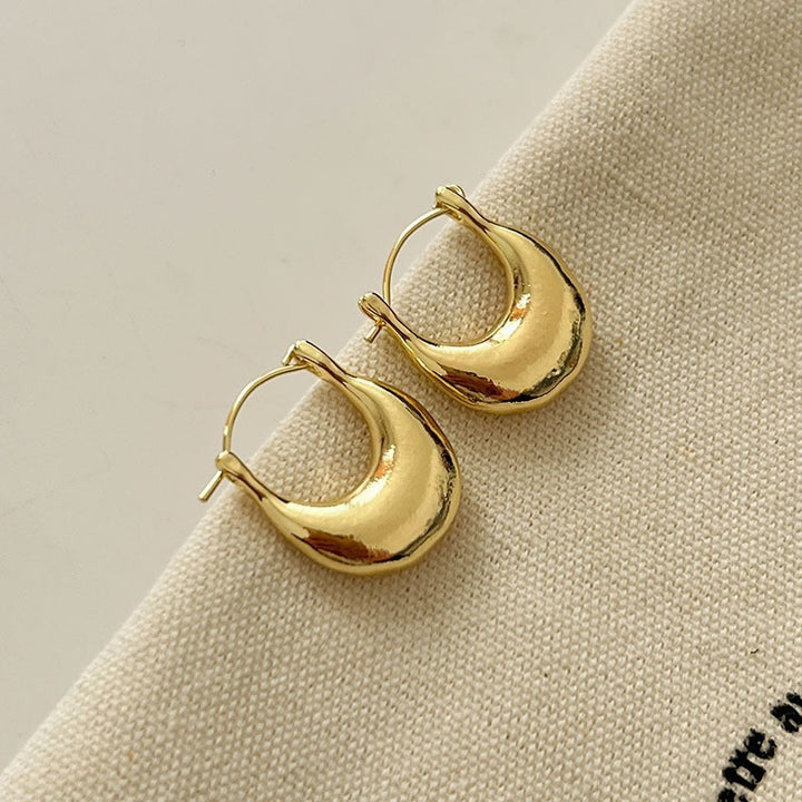 Retro Hong Kong Style Elegant Ear Studs Niche High Sense - Golden Treasures 