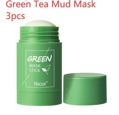 Cleansing Green Tea Mask Anti-Acne Whitening Mask Skin Care - Golden Treasures  # #