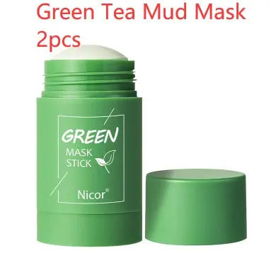 Cleansing Green Tea Mask Anti-Acne Whitening Mask Skin Care - Golden Treasures  # #