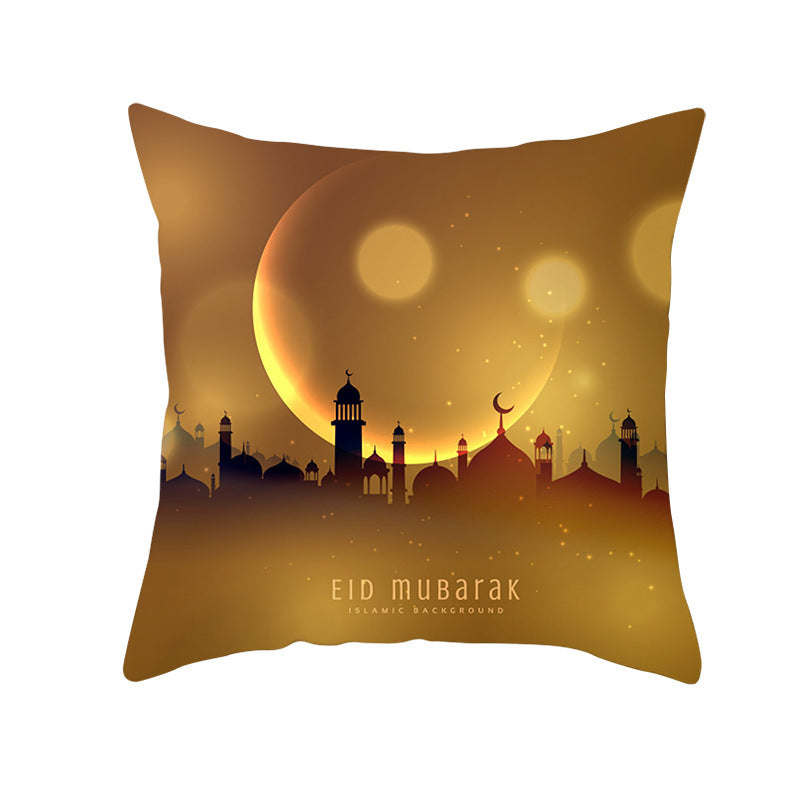 Muslim Halal Ramadan Eid Mubarak Home Decor Pillowcase - Golden Treasures  # #