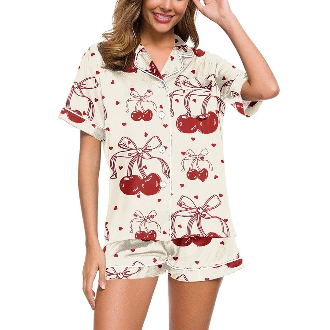 Short-sleeved Shorts Set Women Pjs