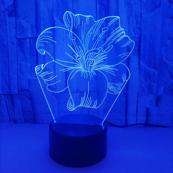 Colorful Creative Valentine's Day Gift 3D Table Lamp - Golden Treasures  # #