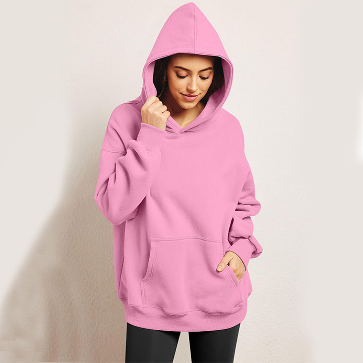 Women's Oversized Hoodies Fleece Loose Sweatshirts With Pocket Long Sleeve Pullover Hoodies Sweaters Winter Fall Outfits Sports Clothes - Golden Treasures  # #