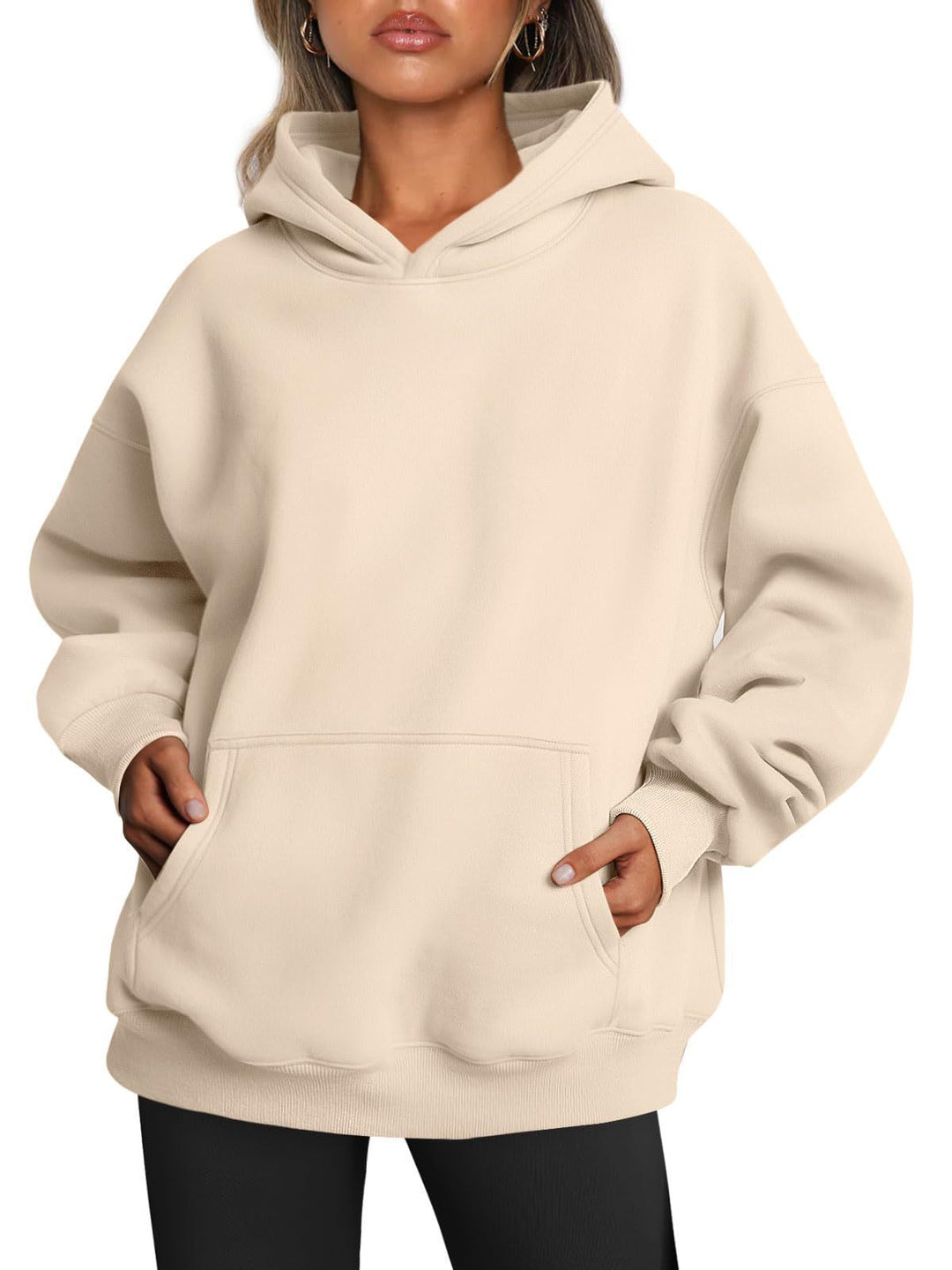 Women's Oversized Hoodies Fleece Loose Sweatshirts With Pocket Long Sleeve Pullover Hoodies Sweaters Winter Fall Outfits Sports Clothes - Golden Treasures  # #