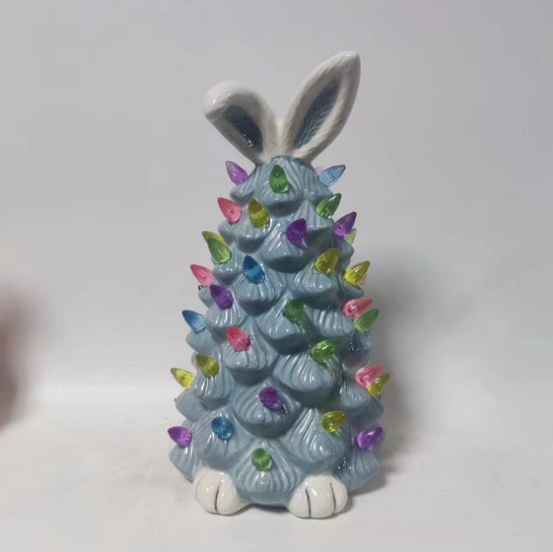 Easter Bunny Shape Tree Decorations Spring Easter Bunny Glow Ornaments Easter Bunny Tree