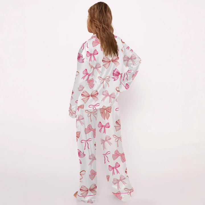 Printed Cute Pajamas Suit Long-sleeve Suit Suit Ladies