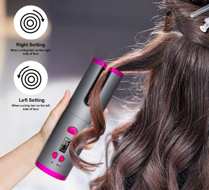 Curling Iron USB Wireless Charging Curler - Golden Treasures  # #