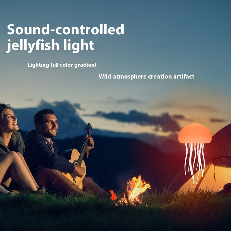 Jellyfish Mood Lamp LED Jellyfish Night Light Portable Jellyfish Lamp Jellyfish Decorations Smart Table Lamp For Bedside Desk - Golden Treasures  # #