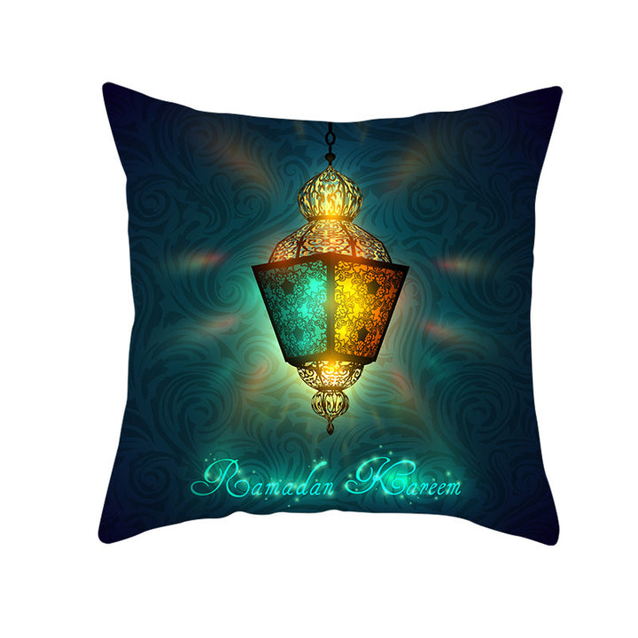 Muslim Halal Ramadan Eid Mubarak Home Decor Pillowcase - Golden Treasures 