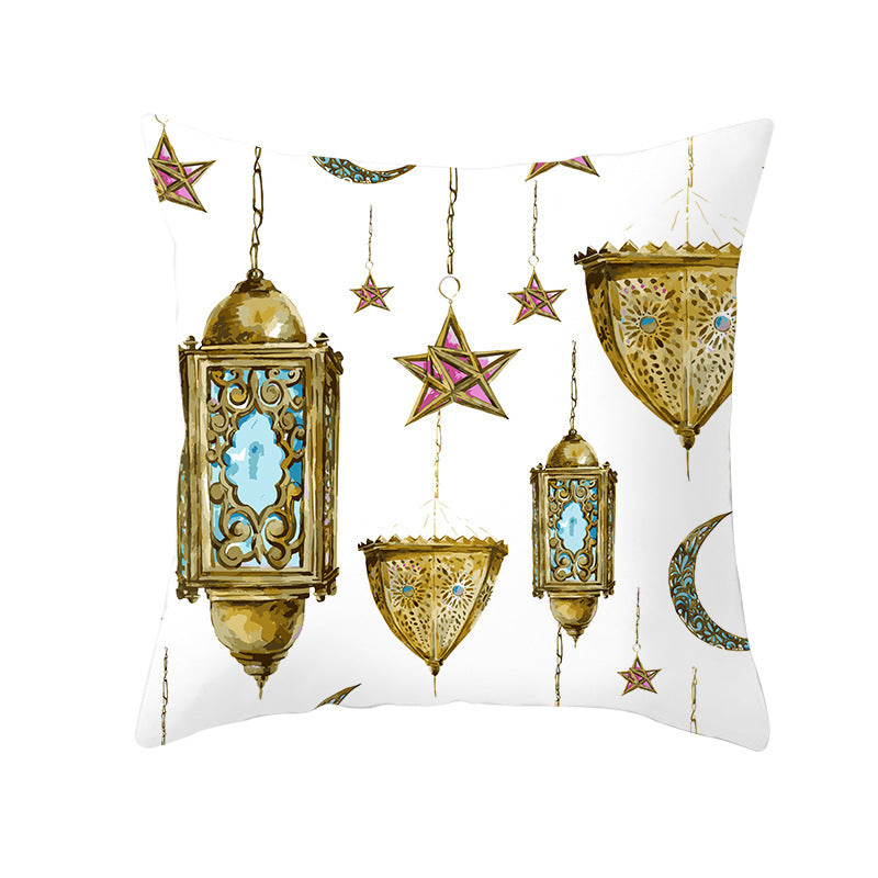 Muslim Halal Ramadan Eid Mubarak Home Decor Pillowcase - Golden Treasures  # #