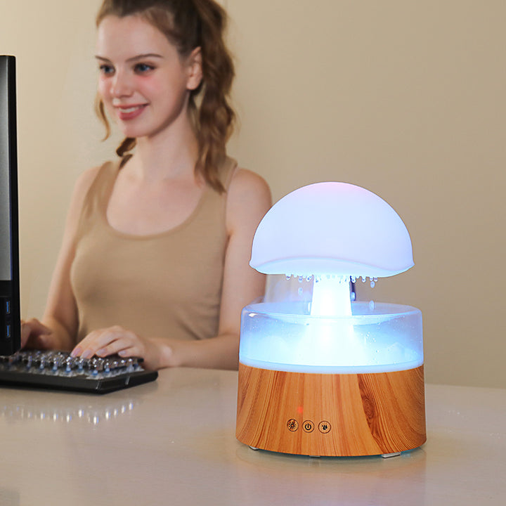 New Rain Cloud Humidifier Aromatherapy Machine Air Humidifier Ultrasonic Aroma Diffuser - Golden Treasures  # #