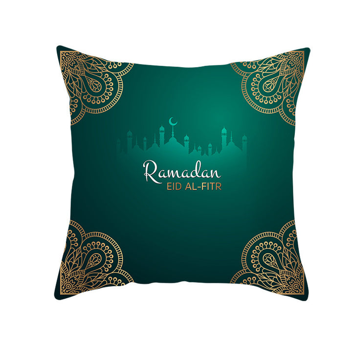 Muslim Halal Ramadan Eid Mubarak Home Decor Pillowcase - Golden Treasures  # #