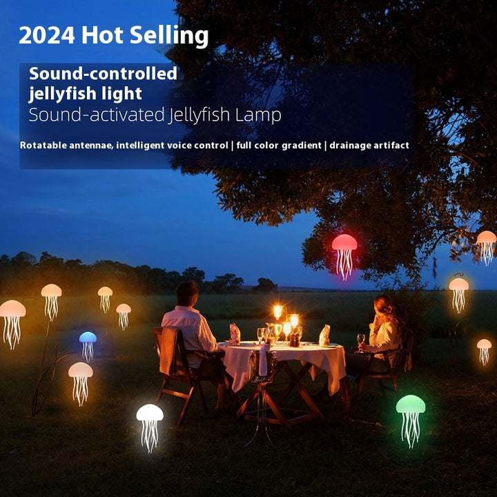 Jellyfish Mood Lamp LED Jellyfish Night Light Portable Jellyfish Lamp Jellyfish Decorations Smart Table Lamp For Bedside Desk - Golden Treasures  # #