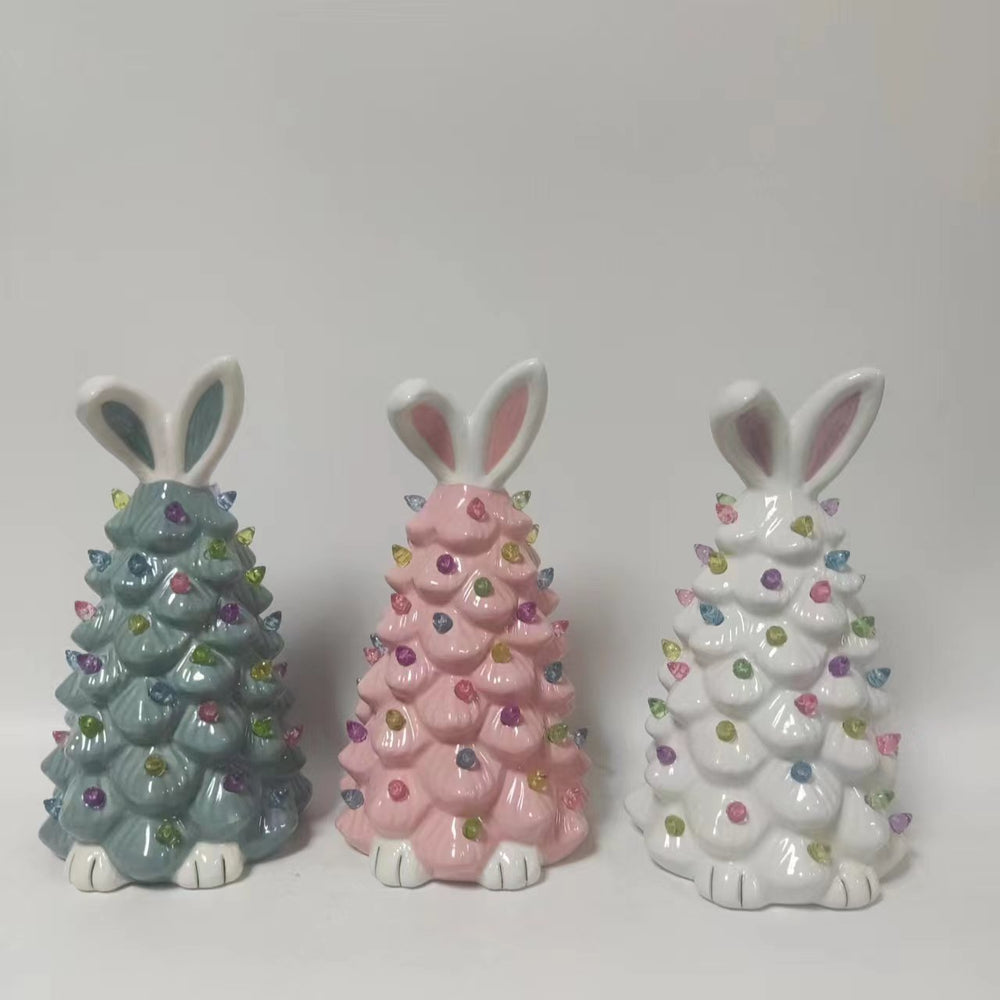 Easter Bunny Shape Tree Decorations Spring Easter Bunny Glow Ornaments Easter Bunny Tree