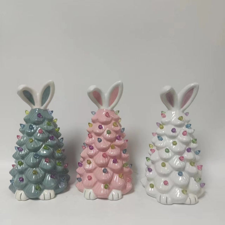 Easter Bunny Shape Tree Decorations Spring Easter Bunny Glow Ornaments Easter Bunny Tree