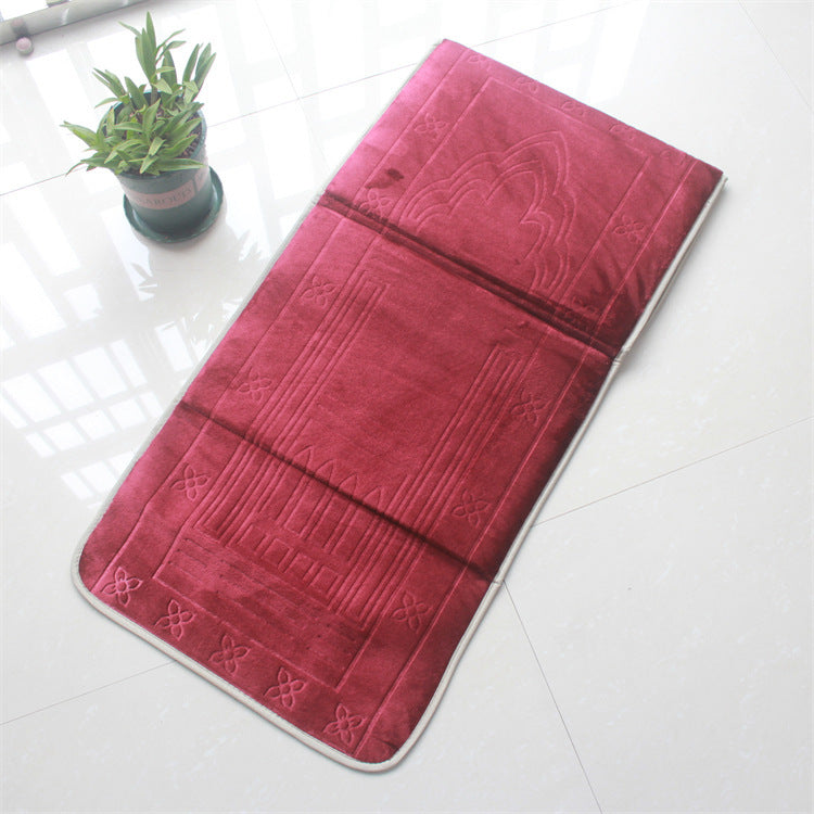 New Folding Backrest Portable Prayer Mat - Golden Treasures 