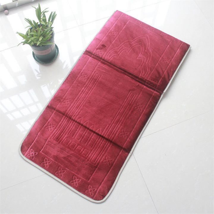 New Folding Backrest Portable Prayer Mat - Golden Treasures 